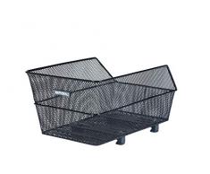 Basil Cento WSL, Cestino per Bicicletta Unisex Adulto, Nero, 45 x 31 x 22 cm
