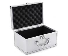 Chaarles Alluminio Custodia Rigida Scatola Nera Valigetta Portautensili Custodia Portautensili Portatile