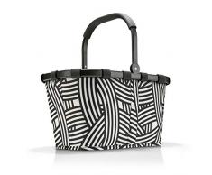 reisenthel carrybag - Cestino per Spesa, Design Resistente, Elegante e Spazioso, per Shopping e Picnic, Tessuto Idrorepellente, 22 L, Fantasia Zebra