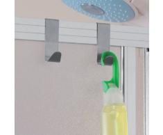 Feridras 2x Appendino acciao cromato per cucina bagno appendi asciugamani 700023
