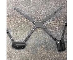 Fondina Per Pistola Da Cowboy Occidentale Steampunk, Portariviste Per Pistola In Pelle, Cintura Regolabile Per Imbracatura, Accessorio Cosplay Pirata, Costume Larp, Stile Medievale