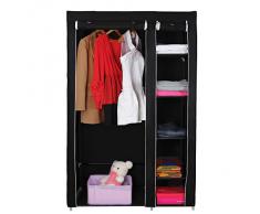 Songmics Armadio Cabina Guardaroba Appendiabiti In Acciaio Tessuto 175 x 110 x 45cm LSF007