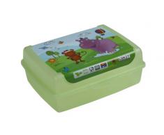 OKT Kids 10698251012 - Scatola porta pranzo Deco Click-Box, misura media, motivo ippopotamo