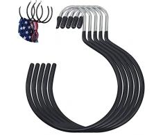 5pcs Porta Cravatte Porta Sciarpa Cintura Porta Sciarpa Gancio Per Cintura Sciarpa Armadio Gancio Per Cappello Borsa Organizer Porta Sciarpe Di Grandi Dimensioni Per Appendere Sciarpe E Cravatte
