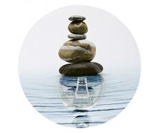 Wenko 20942100 - Gancio appendiabiti da parete, adesivo, motivo: meditazione