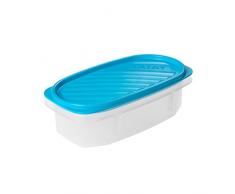 Tatay - Scatola di Conservazione ovale 0,5 l plastica 18,4 x 9,7 x 6,5 cm, Plastica, blu, 0.5L