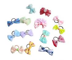 Balacoo Cravatte per Capelli Creativi Adorabili Corda per Capelli Accessori per Capelli Anello per Capelli Portacravatte per Cucciolo di Cane Gatto