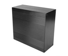 Minibox di elettronica in alluminio, Scatola di recinzione elettronica leggera Cassa di raffreddamento in alluminio spazzolato Scatola elettronica per custodia per amplificatore GPS(150 millimetri)