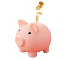 Salvadanaio Adorabile, con Coperchio Rotante Inferiore, Salvadanaio Maiale di Grande capacità, Rosa Buon Regalo per Bambini