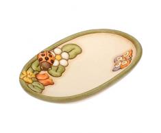 THUN® - Svuotatasche Portaoggetti da Ingresso con Coccinella Portafortuna - Ceramica - Linea Country
