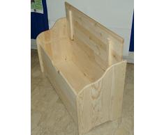 CASSAPANCA CON SCHIENALE IN PINO cm 102x41x67