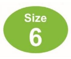 Price stickers size 6-100 adesivi 29 x 40mm adatto per appendini