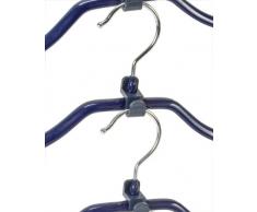 WENKO 10250911100 Multi 4+4 Set 4 appendini e 4 connettori, colore: Blu scuro