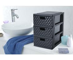 Sundis 4536005.0 Cassettiera, Nero, 25.5 x 18 x 28.5 cm
