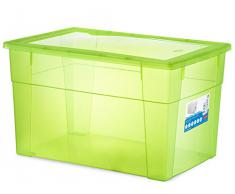 Stefanplast Visualbox Contenitore Multiuso XXL High, Verde, 60x40x35 cm