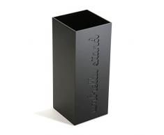 Versa Budapest Portaombrelli per Ingresso, Camera o Ingresso, Portaombrelli Moderno, Misure (A x L x l) 48,5 x 22 x 22 cm, Legno MDF, Color Nero