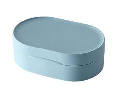 Ayrsjcl Scatola Di Immagazzinaggio Ovale Carino Viaggio Portatile Bathroom Sigillato Scatola Di Sapone Impermeabile Sapone Casi Forniture Di Viaggio