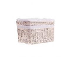 E di wicker24 558 â 70/W/O Cesta in Vimini, Cestino, Beige, 70 x 42 x 47 cm