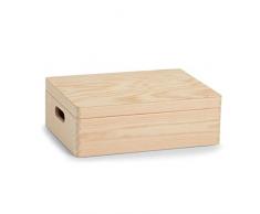 Zeller 13151 Scatola multiuso in legno con coperchio, 40 x 30 x 14 cm