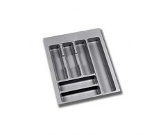 Emuca - Portaposate Regolabile per cassetto, Vassoio da Posate cassetto modulo di Larghezza 45cm