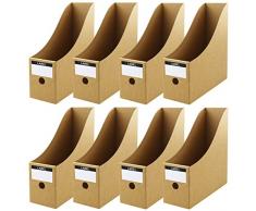 Portariviste In Carta Kraft, 8 Pezzi, In Cartone, Per Archivi, Cartelle E Cancelleria
