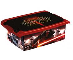 OKT Star Wars Scatola con Coperchio Star Wars 7, Plastica, Nero, 10 litri, 39 x 29 x 14 cm