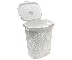Addis - Cesto in Finto Rattan, 50 l Crema