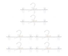 ifundom Decorazioni di Natale 6 pezzi di perle artificiali pantaloni grucce appendiabiti appendiabiti
