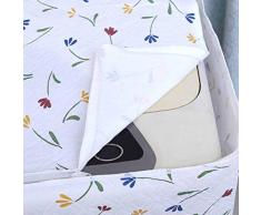 LIOOBO Coprilavatrice Verticale Impermeabile con Cerniera Anti-Spruzzi e Anti Sunlight 54 x 54 x 82 cm (Fiore)