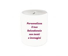 Altra Marca Salvadanaio Portamonete Cilindrico in Ceramica Personalizzato con Foto Testi e Immagini