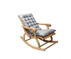 Babitotto Cuscino reclinabile per la casa Cuscino per sedia a dondolo in tessuto da giardino Schienale in vimini Cuscino per sedia imbottito antiscivolo