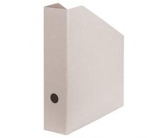 Falken - Portariviste originali Pure Raw, prodotto in Germania, in cartone non trattato, per DIN A4/C4, 7,5 cm di larghezza, rivettato ecologico, foro per maniglia, FSC