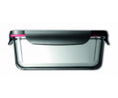 Silit 21.4129.3323 Rettangolare Contenitore per Pranzo 1.4L Nero, Rosso, Trasparente 1pezzo(i) recipiente per Cibo