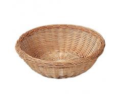 Kesper 19840 - Cesto per Pane e Frutta in Vimini, Dimensioni: ø 36 cm, Altezza 11 cm