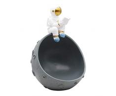 KHUY Svuotatasche Design, Svuota Tasche da Ingresso Moderno Gioielli Astronauta Stile Piatto Organizzatore Chiave Vassoio Nordic Decorazione del Salone Half Moon Modello (Color : Gray)