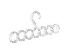 InterDesign Asta Clarity Portasciarpe 7 Anelli, 2.2x15.2x32.7 cm
