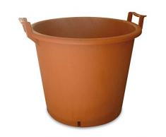 Vaso Mastello 35 Lt, ø 45 Cm, H.37 Cm Con Manici Color Terracotta - Foto 5