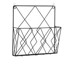 Runsmooth Portagiornali da Parete Durevole Portariviste in Metallo da Parete Design Semplice Portariviste Sospeso per Bagno, Cucina, Ufficio