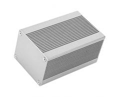 Contenitore di progetto elettronico fai-da-te Scatola di raffreddamento in alluminio per strumento a circuito stampato Cassa 40 x 50 x 80 mm