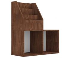 vidaXL Portariviste per Bambini Rovere Marrone 71x30x78,5cm Legno