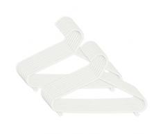 Bieco Grucce Bambini 16 Pezzi Bianco | Grucce Neonato | Grucce Appendiabiti Bambini Grucce per Bambini Stampelle Bambini Appendini Bambini Grucce Bambino Grucce Neonata Appendini Plastica