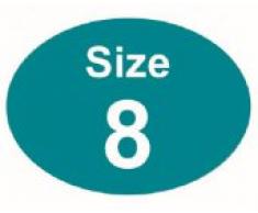 Price stickers dimensioni 8-200 adesivi 29 x 40mm adatto per appendini