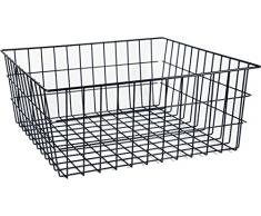 34.53.53 Cestino Bici Posteriore Big Torino Nero Misure Cm 53x53x22h, è Necessario il Portapacchi