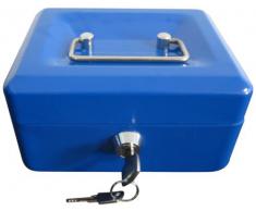 Arregui C9215 Cassetta Portavalori con Vassoio Portamonete, Blu