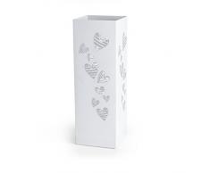 Brandani 54377, portaombrelli Batticuore bianco in metal