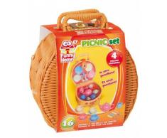 giochi preziosi rdf50578 funny home cestino vinile pic-nic in porcellana