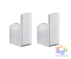 Appendino Porta Abiti da Parete Bagno Cromato Gedy Pirenei