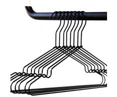 Grucce di design in metallo robusto – 8 pezzi (nero)
