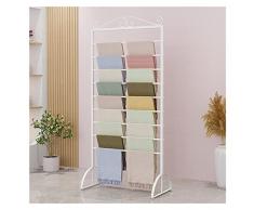 JYHHCYS Porta Sciarpa Nastro da Terra Supporto per Portaoggetti per Organizer per Carta da Imballaggio, Espositore per Sciarpe Multiuso in Metallo A 9 Strati per Negozi al Dettaglio