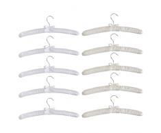 Cabilock Antimacchia - Grucce Imbottite in gommapiuma, 10 Pezzi, in Tessuto Pesante e Morbido, Senza Spalline, per Maglioni, Vestiti